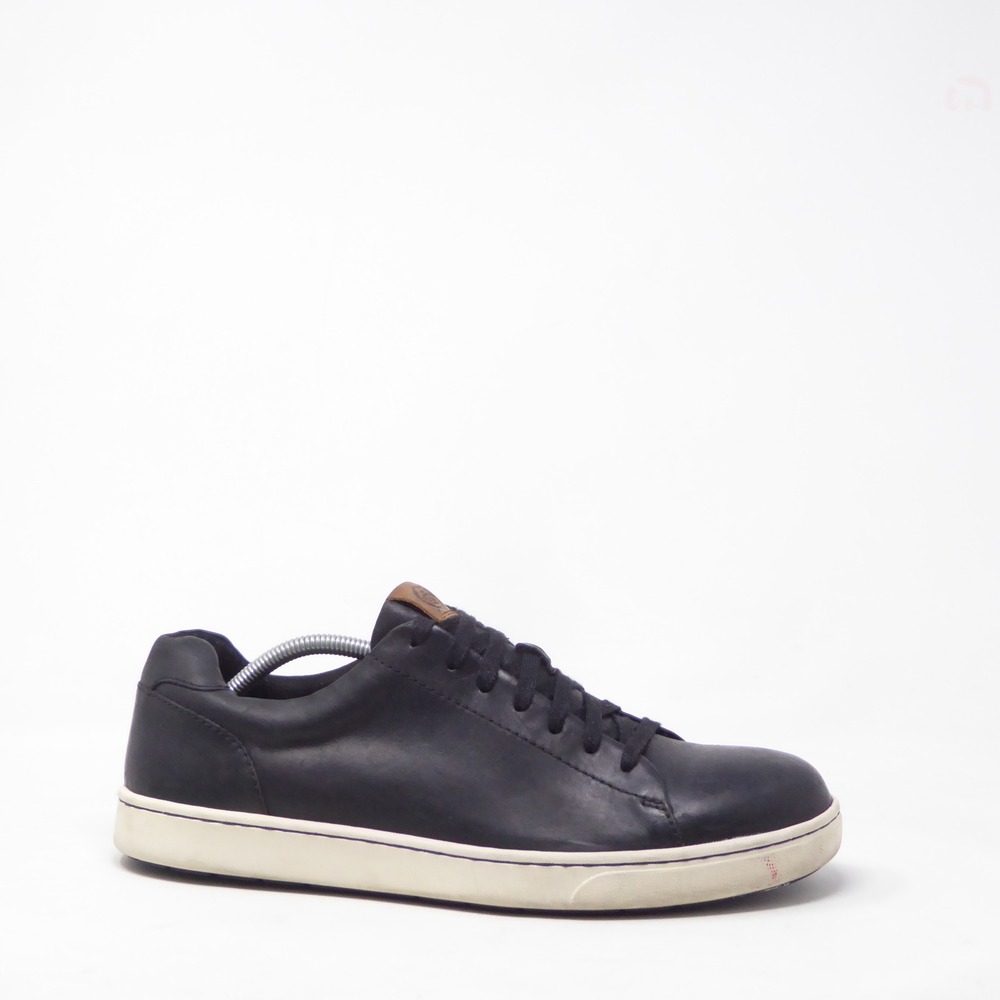 Born Allegheny II Mens Sneakers Black Leather Low Top Lace Up 11.5M